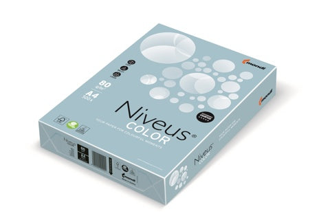 NIVEUS Color pastell Kopierpapier DIN A4 80 g/m² 500 Blatt eisblau