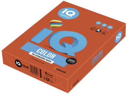 IQ Color Kopierpapier DIN A4 80 g/m² 500 Blatt ziegelrot