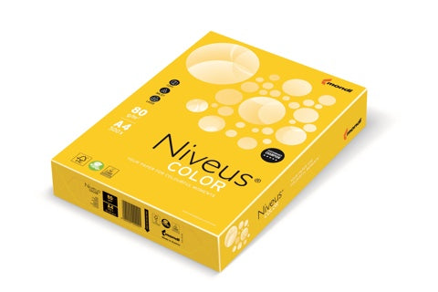 NIVEUS Color intensiv Kopierpapier DIN A4 80 g/m² 500 Blatt intensivgelb