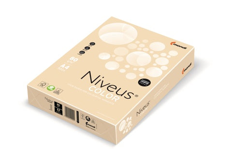 NIVEUS Color Kopierpapier DIN A3 80 g/m² 500 Blatt pastellcreme