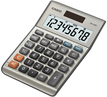CASIO Tischrechner MS-80F 8-stellig grau