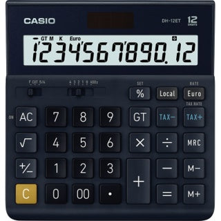 CASIO Tischrechner DH-12ET 12-stellig schwarz