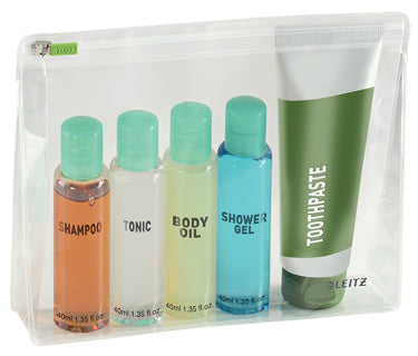 LEITZ Traveller Zip-Beutel "Complete" M mit Bodenfalte 2 Stück transparent