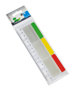 INFO NOTES Indexstreifen auf Lineal 5 x 3.8 cm 3 Stück à 10 Blatt