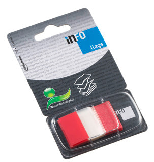 INFO NOTES Indexstreifen 2.5 x 4.3 cm 50 Blatt rot