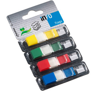 INFO NOTES Indexstreifen 1.25 x 4.3 cm 4 Stück à 36 Blatt mehrere Farben
