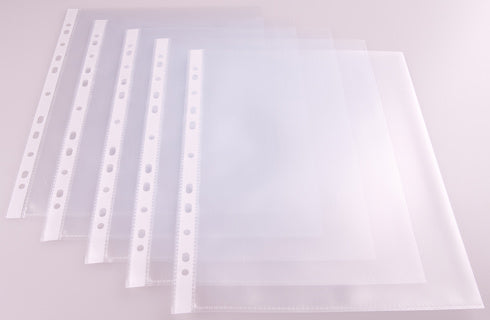 Klarsichthülle A4 genarbt 120 µm 100 Stück transparent
