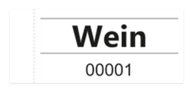 OMEGA Gutscheinblock "Wein" 100 Blatt weiß