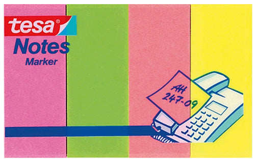 TESA Papiermarker 20 x 50 mm 4 Stück mehrere Farben