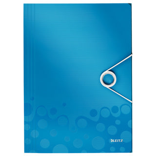 LEITZ Eckspannermappe WOW 4599 blau metallic
