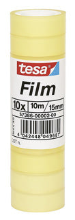 TESA Klebeband 15 mm x 10 m 10 Stück transparent