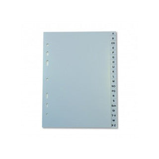 Register A-Z 20-teilig A4 überbreit 120 µm grau