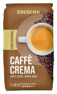 EDUSCHO Kaffee Professionale Caffé Crema 1 kg ganze Bohne