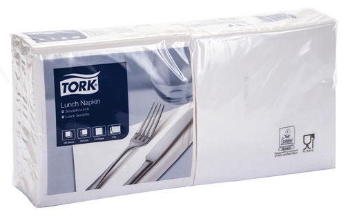 TORK Serviette 2-lagig 200 Stück 33 x 33 cm weiß