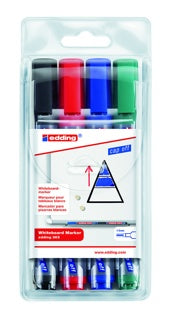 EDDING Whiteboardmarker 363 mit Keilspitze 1-5 mm 4 Stück