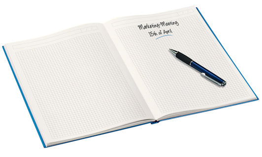 LEITZ Notizbuch WOW A5 80 Blatt kariert blau