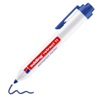 EDDING Permanentmarker retract 11 mit Rundspitze 1.5-3 mm blau