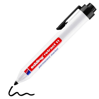 EDDING Permanentmarker retract 11 mit Rundspitze 1.5-3 mm schwarz