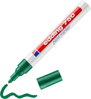 EDDING Lackmarker 750 mit Rundspitze 2-4 mm grün