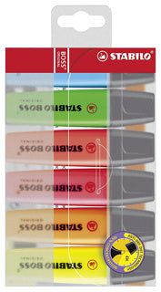 STABILO Textmarker Boss 70 6 Stück im Etui 2-5 mm mehrere Farben