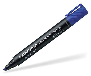 STAEDTLER Permanentmarker Lumocolor® 350 mit Keilspitze 2-5 mm blau