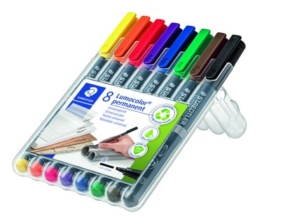 STAEDTLER OHP-Stift Lumocolor® 314 permanent 1-2.5 mm 8 Stück mehrere Farben