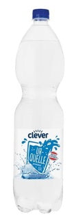 CLEVER Mineralwasser 6 Stück 1.5 Liter prickelnd Einwegpfand