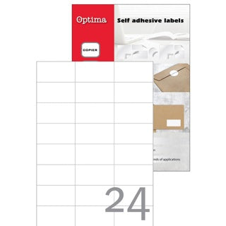 OPTIMA Etiketten DIN A4 100 Blatt 7 x 3.7 cm