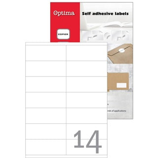 OPTIMA Etiketten DIN A4 100 Blatt 10.5 x 4.1 cm