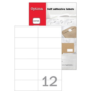 OPTIMA Etiketten DIN A4 100 Blatt 10.5 x 4.8 cm