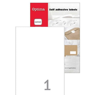 OPTIMA Etiketten DIN A4 100 Blatt 21 x 29.7 cm