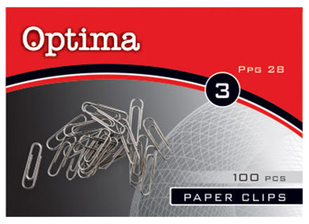 OPTIMA Büroklammern 28 mm 100 Stück