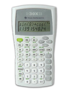 TEXAS INSTRUMENTS Taschenrechner TI30XIIB weiß