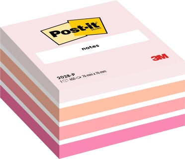 POST-IT® Haftnotizwürfel 2028P 450 Blatt 76 x 76 mm mehrfarbig