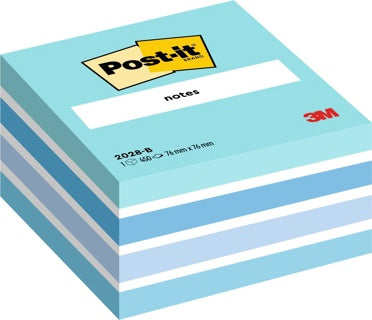 POST-IT® Haftnotizwürfel 2028B 450 Blatt 76 x 76 mm mehrfarbig