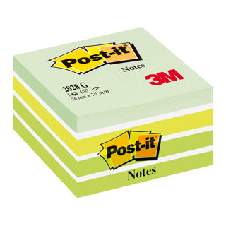 POST-IT® Haftnotizwürfel 2028G 450 Blatt 76 x 76 mm mehrfarbig