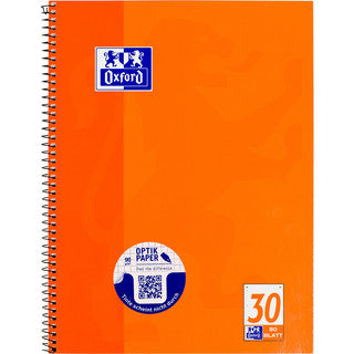 OXFORD Collegeblock A4 80 Blatt glatt orange