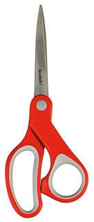 SCOTCH Komfortschere 18 cm rot/grau
