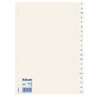 ESSELTE Register PP A4 A-Z weiss