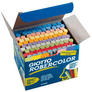 GIOTTO Tafelkreide Rober Color 100 Stück farbig sortiert