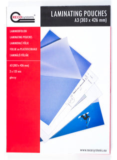 RECOsystems Laminierfolie A3 2x 125mic 100 Stück