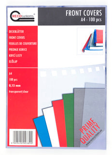 RECOsystems Deckblatt A4 0.15 mm 100 Stück transparent