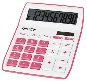 GENIE Tischrechner 840P pink