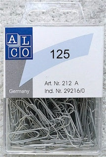 ALCO Büroklammern 212A 125 Stück 26 mm verzinkt