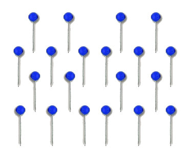 ALCO Landkartennadeln 615 100 Stück Ø 5 x 16 mm blau