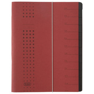 ELBA Ordnungsmappe 4000019 DIN A4 12-teilig bordeaux