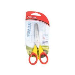 OPTIMA Bastelschere 13 cm im Blister gelb-rot
