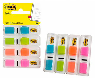 POST-IT® Index 683-4ABX 4 x 35 Blatt 11.9 x 43.2 mm farbig sortiert