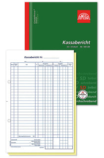 OMEGA Kassaberichtsbuch 103OK A4 2 x 50 Blatt