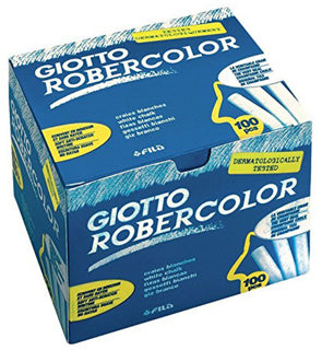 GIOTTO Robercolor Tafelkreide 100 Stück ungewickelt rund weiß